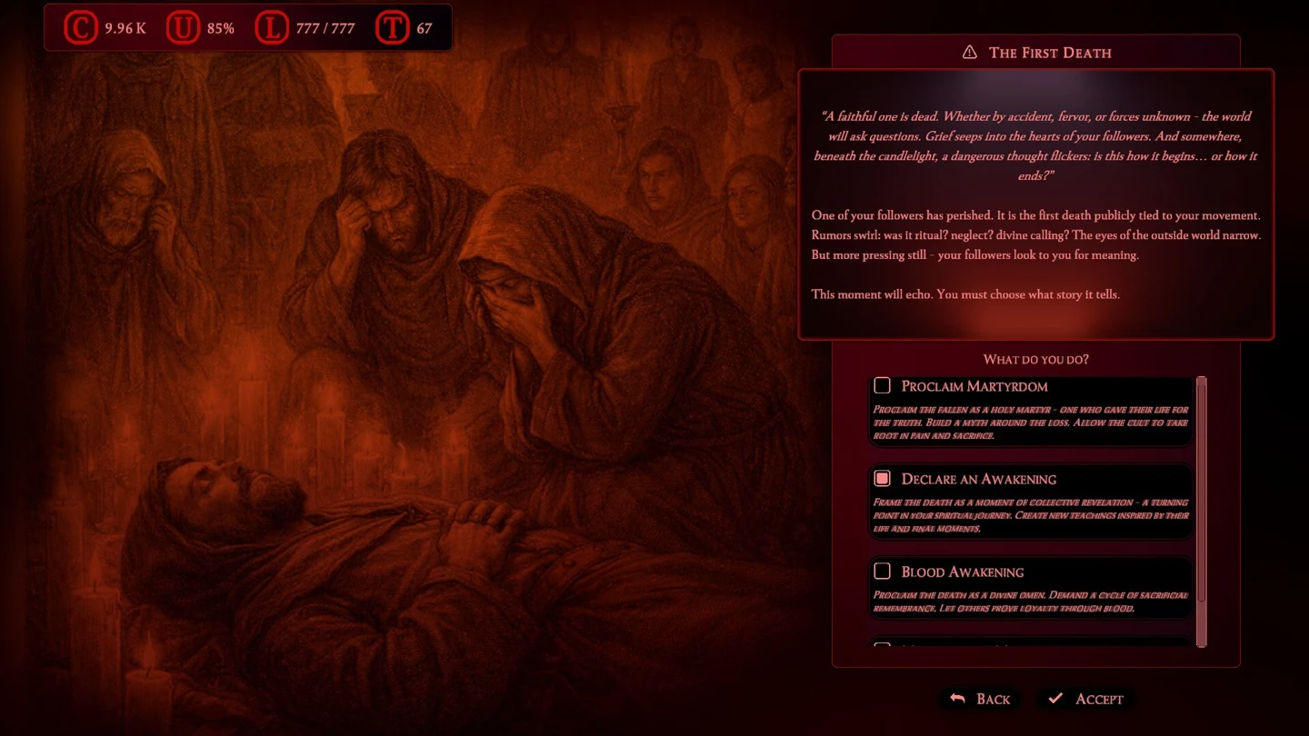 Another view of Doctrine: C.U.L.T. gameplay