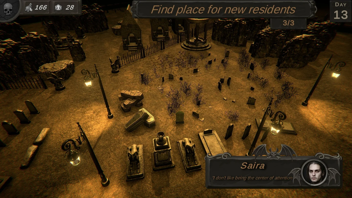 Another view of Graveyard Architect gameplay